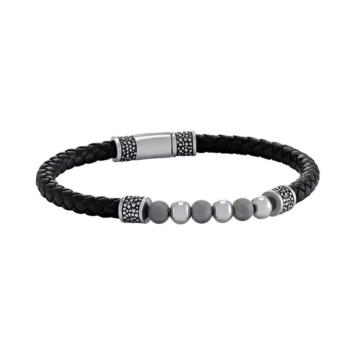 Bracelet Charles Jourdan Plaque Or Argent Tressé - Fermoir Mousqueton - Neuf Avec étiquettes