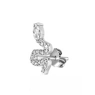 Piercing puce Agatha Snaky argent oxydes