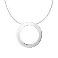 Collier Sautoir Agatha anneau martelé Lines