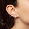 Piercing créole Agatha Criolla argent 11mm - vue V2