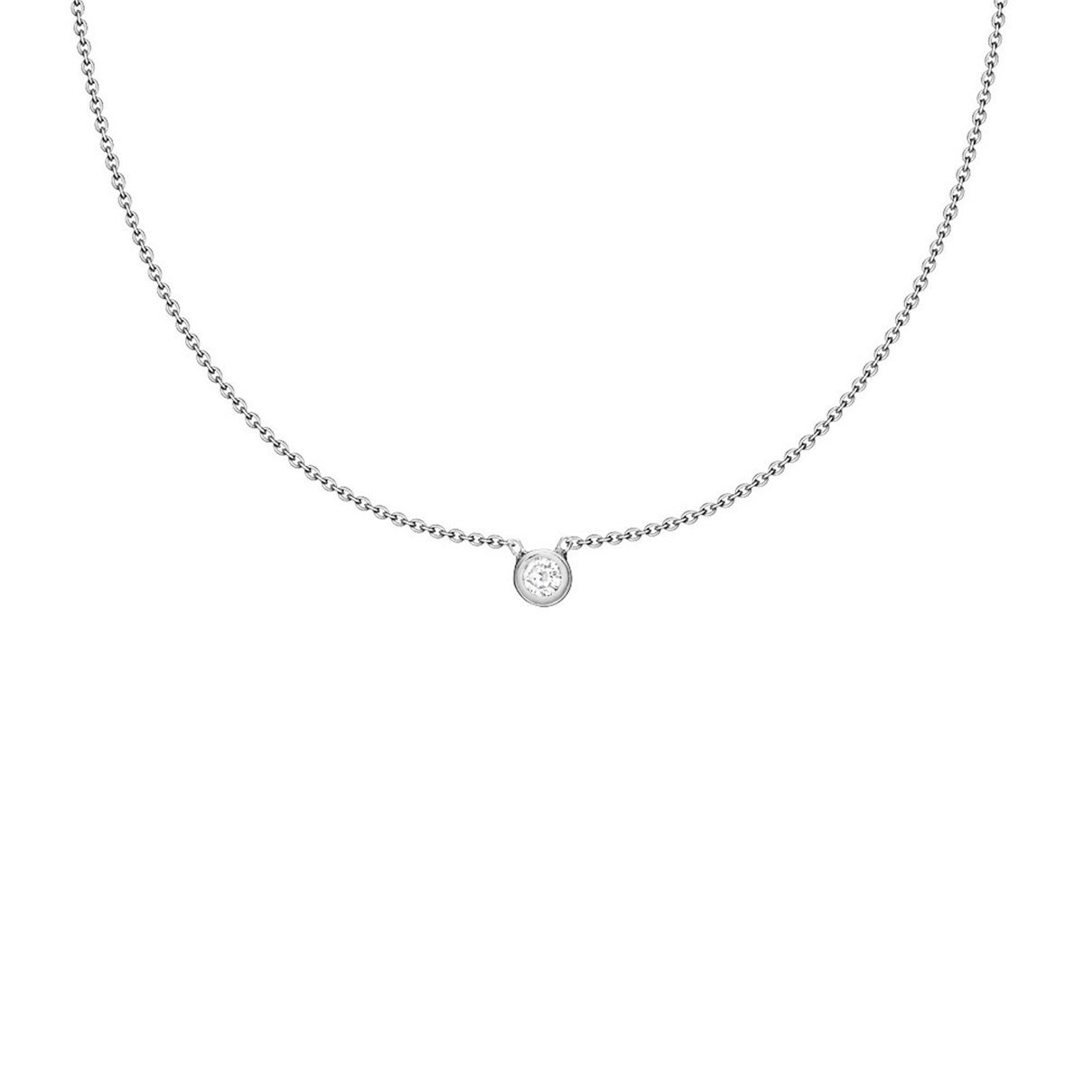 Collier ras de cou Agatha Brillant argent