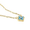 Collier ras de cou Agatha Beloved doré turquoise - vue V3