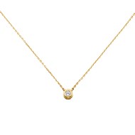 Collier ras de cou Agatha Brillant en argent doré