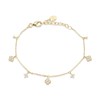Bracelet souple Agatha argent doré pampilles
Collection Beloved - vue V1