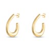 Boucles d'oreilles créoles Agatha Gemini dorées - vue V1