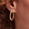 Boucles d'oreilles créoles Agatha Gemini dorées - vue V2