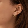 Boucles d'oreilles Agatha Gemini dorées - vue V2