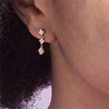 Boucles d'oreilles Agatha Beloved dorées - vue V2