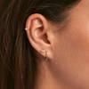 Boucles d'oreilles puces Agatha Ourse dorées - vue V2