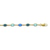 Bracelet Brillaxis plaqué or cristaux multicolores 1
8 cm - vue V2