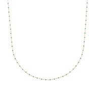 Collier Brillaxis perles de Miyuki turquoise
plaqué or 750/1000