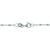 Bracelet Brillaxis perles plates en argent rhodié - vue V3