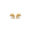 Boucles d'oreilles Brillaxis dauphin
plaqué or et oxyde de zirconium - vue V1