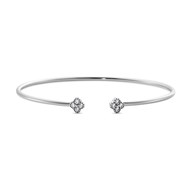 Bracelet jonc ouvert Agatha Beloved argent