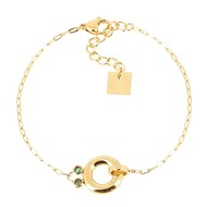 Bracelet Zag Bijoux oxyde de zirconium vert