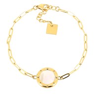 Bracelet Zag Bijoux maillons et nacre