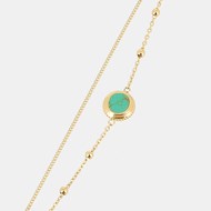 Bracelet Zag Bijoux double rang turquoise
