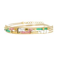 BRACELET Zag Bijoux multicolre 2 tours