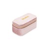 Mini boîte à bijoux velours rose pêche - vue V2