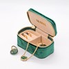 Mini boîte à bijoux velours vert emeraude - vue V5