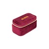 Mini boîte à bijoux velours rouge grenat - vue V2