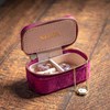 Mini boîte à bijoux velours rouge grenat - vue V5