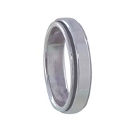 Bague Argent 925 Anneau Anti Stress