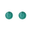 Boucles d'Oreilles Clou Argent et Perles d'Amazonite 8 mm - vue V2