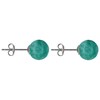 Boucles d'Oreilles Clou Argent et Perles d'Amazonite 8 mm - vue V3