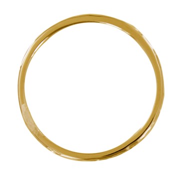 Bague Plaqué Or Alliance Fine Martelée