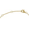 Collier Plaqué Or 5 Strass Ovale et Ronds - Vert - vue V3