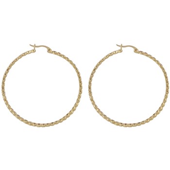 Boucles d'Oreilles Plaqué Or Créoles Arc en Ciel