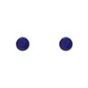 Boucles d'Oreilles Clous Argent 925 Demi Perle de Lapis Lazuli - vue V2