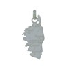 Pendentif Argent 925 Carte Corse - vue V1