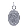 Pendentif Argent 925 Petite Médaille Ovale Vierge Miraculeuse - vue V1