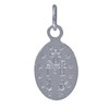 Pendentif Argent Petite Médaille Ovale Vierge Miraculeuse - vue V2
