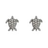 Boucles d'Oreilles Argent Tortue des Galapagos - vue V2