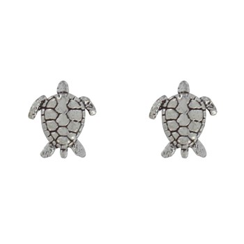 Boucles d'Oreilles Argent Tortue des Galapagos