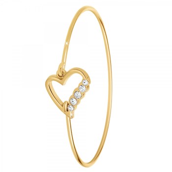 SC Bohemian hart armband met fonkelende kristallen