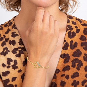 SC Bohemian hart armband met fonkelende kristallen