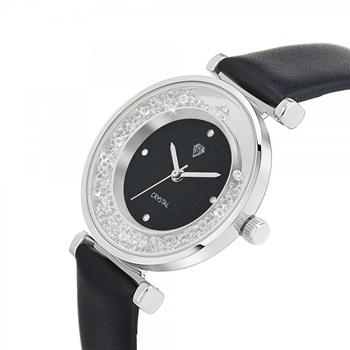 Elegant Helèna horloge versierd met fonkelende kristallen