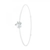 Bracelet étoile élastique blanc SC Crystal orné d'un Cristal scintillant - vue V1