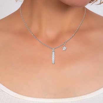 Collier SC Crystal orné d'un véritable diamant blanc