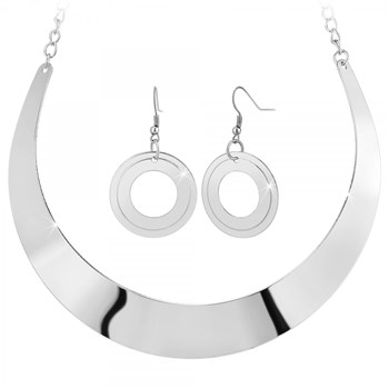 SC Kristallen halsketting en oorbellen