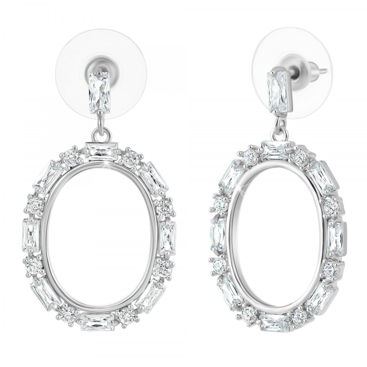 Boucles d'oreilles SC Crystal ornées de Cristaux scintillants