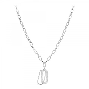 SC Kristallen halsketting met fonkelende kristallen