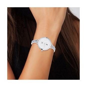 Nola SC Crystal horloge versierd met 4 fonkelende kristallen