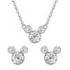 Parure collier et boucles d'oreilles Disney - Mickey - vue V2