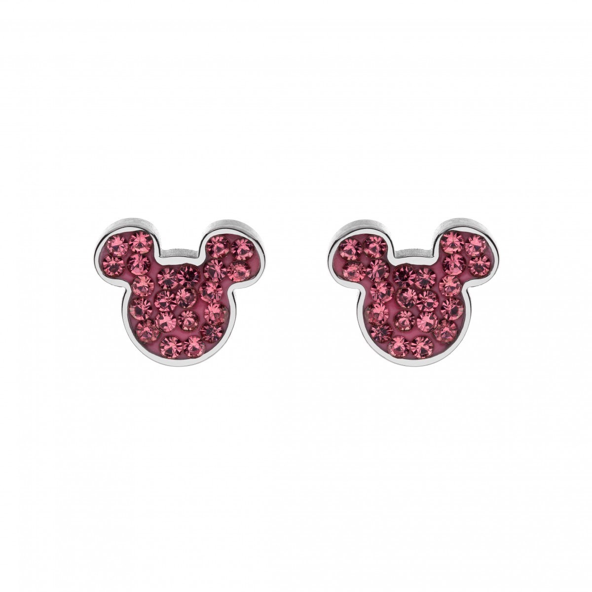 Boucles d'oreilles Disney ornées de Cristaux scintillants - Mickey - vue 2