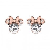Boucles d'oreilles Disney en argent 925 ornées de Cristaux scintillants - Minnie